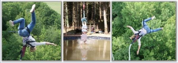 Saut élastique.